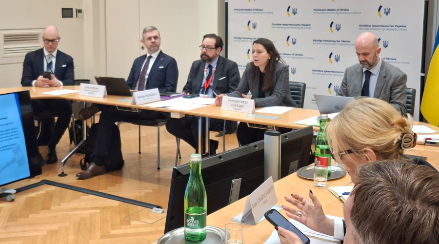 Meritxell López durant la seva intervenció