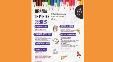 Cartell anunciant les jornades de portes obertes dels centres