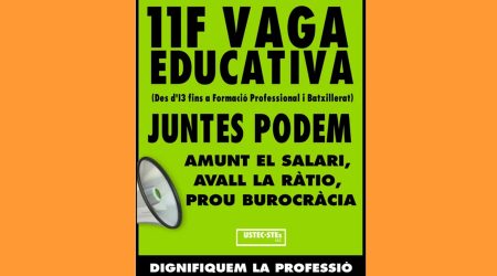 Convocatòria de vaga de docents i personal d'educació