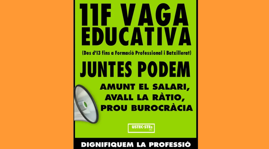 Convocatòria de vaga de docents i personal d'educació