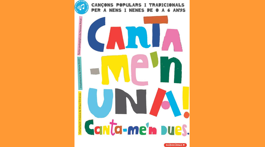 Coberta del llibre infantil "Canta-me’n una! Canta-me’n dues"