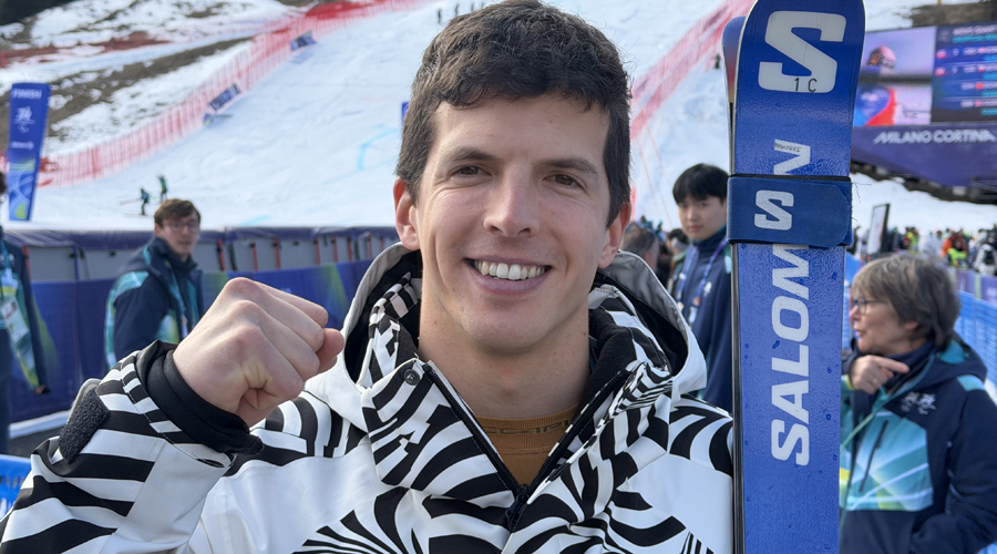 L’esquiador del Principat de paraalpí, Roger Puig. Foto: Ignasi Puig