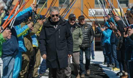 Els homenatjats en l'acte d'aquest dimarts