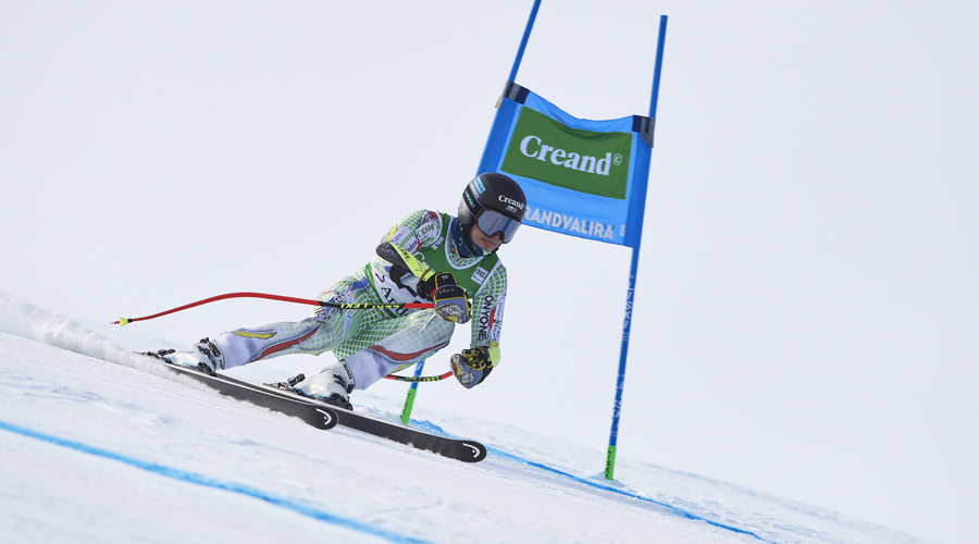 Íria Medina, d'obridora al supergegant de la WC de l'Àliga. Foto: Origami Òscar Rius