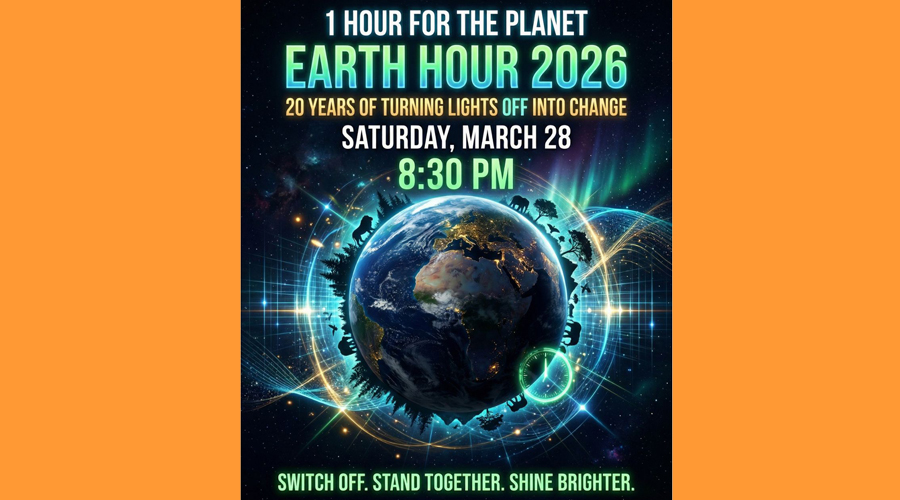 Cartell anunciant la iniciativa "L'hora del Planeta" (Aj. la Seu)