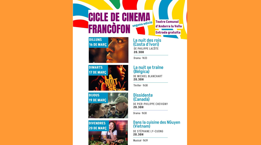 La cartellera del cicle de cinema (SFGA)