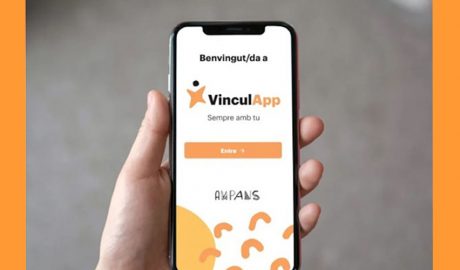 L'aplicació en un dispositiu mòbil