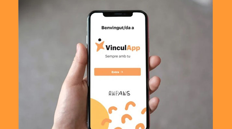 L'aplicació en un dispositiu mòbil