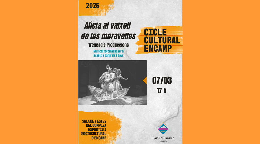 El cartell anunciant l'espectacle (Comú d'Encamp)