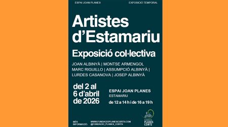 Cartell informant sobre l'exposició col·lectiva a Estamariu