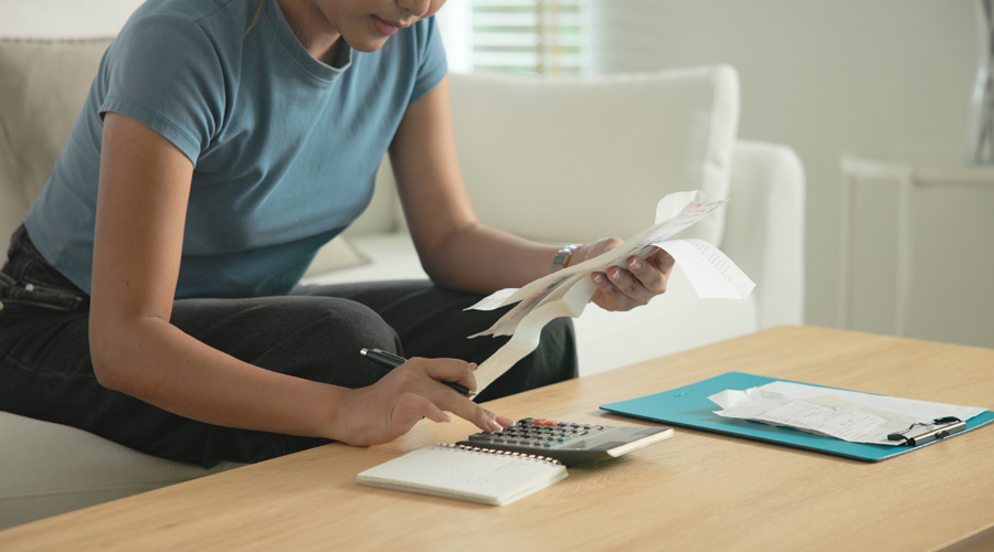 Una dona "fent números"