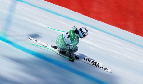 L'andorrana, Jordina Caminal, durant la seva baixada