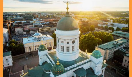Vista parcial de la Catedral d'Hèlsinki