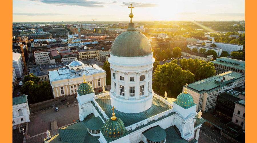 Vista parcial de la Catedral d'Hèlsinki