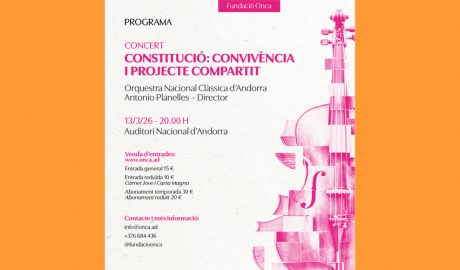 El cartell anunciador del concert