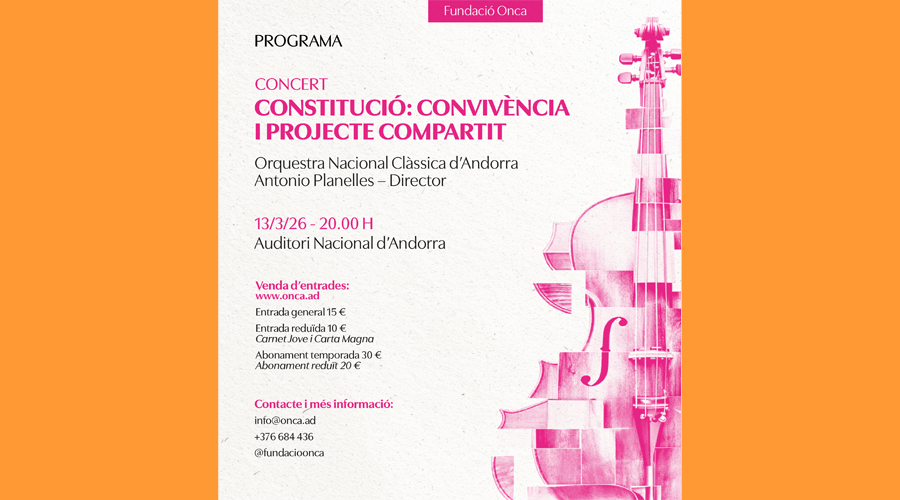 El cartell anunciador del concert (Fundació ONCA)
