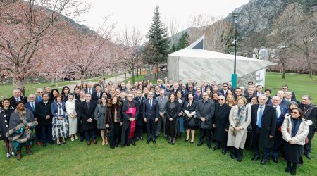 Autoritats governamentals amb el cos diplomàtic acreditat a Andorra