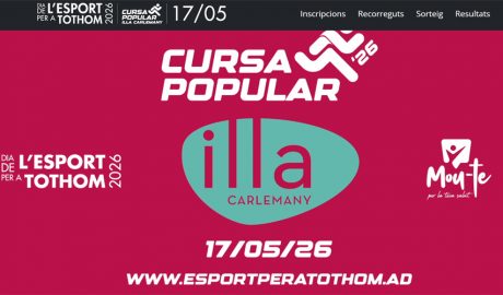 La cursa tindrà lloc el diumenge 17 de maig