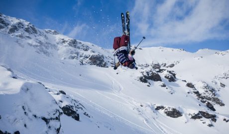 Una de les imatges espectaculars que van deixar els Allianz FIS Freeride World Championships by Mammut
