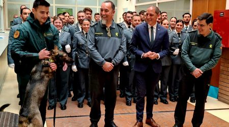 José Crespín ha donat la benvinguda als nous guàrdies i a la gossa Amy