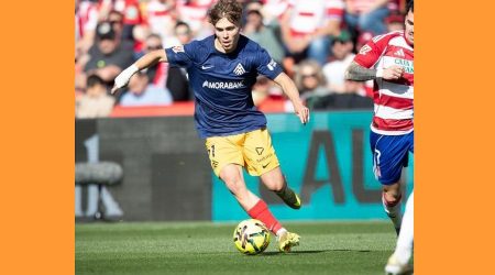 Imatge del partit entre el Granada i el conjunt tricolor
