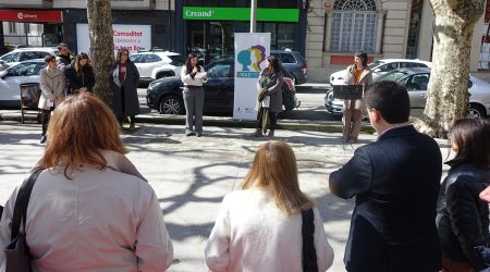 La lectura del manifest pel 8M a la Seu