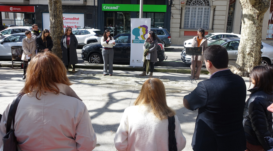 La lectura del manifest pel 8M a la Seu