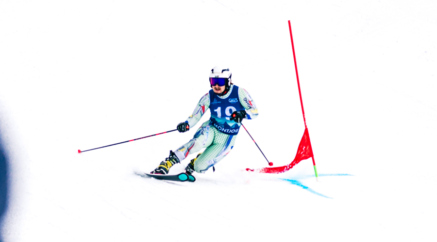 Lucas Pagès en una de les seves baixades