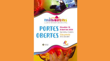 Cartell anunciant la jornada de portes obertes