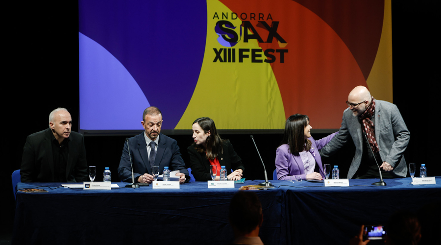 Presentació de la nova edició de l'Andorra Sax Fest