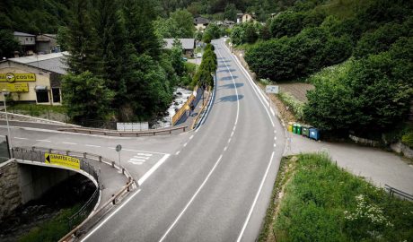 Simulació de com quedarà la voravia al costat de la carretera