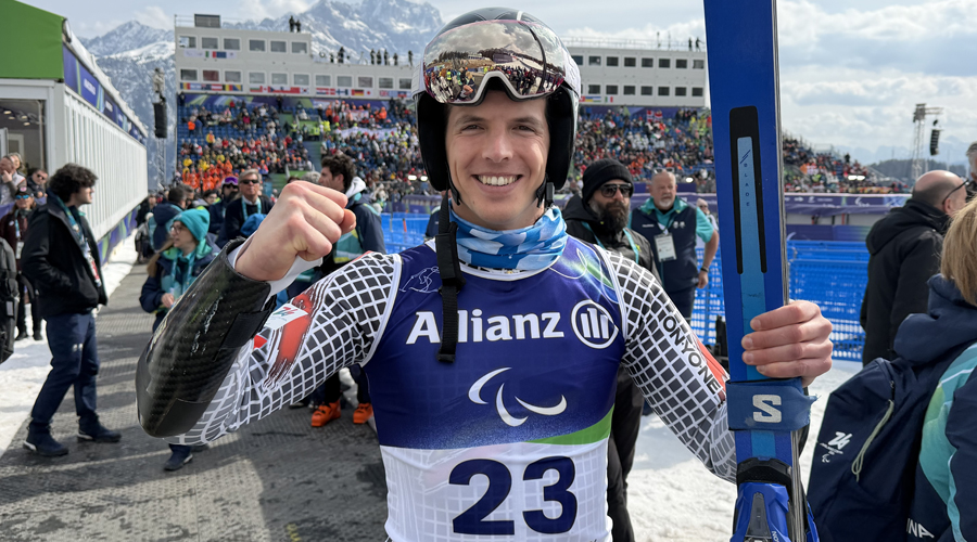 L'esquiador andorrà de paraalpí, Roger Puig