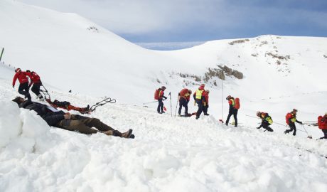Simulacre d'allau a La Molina