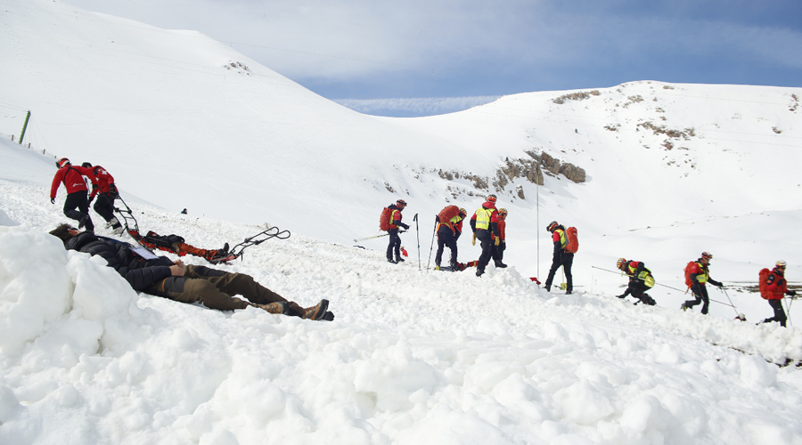 Simulacre d'allau a La Molina (Govern.cat)