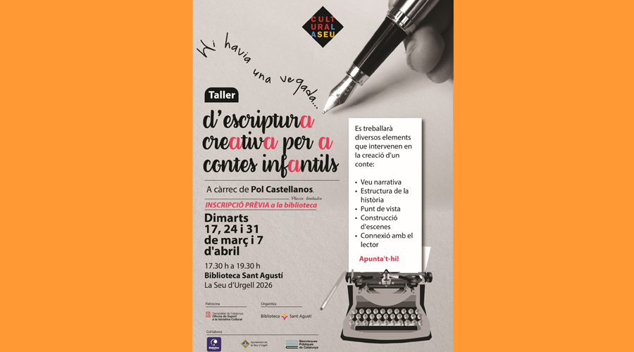 El cartell anunciant el taller