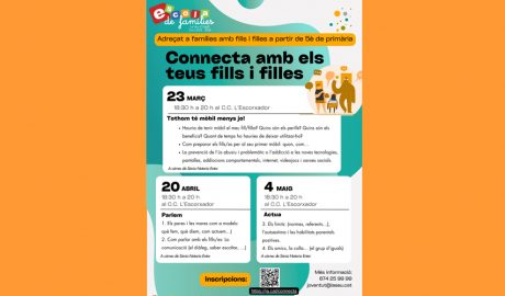 El cartell anunciant el cicle de tallers