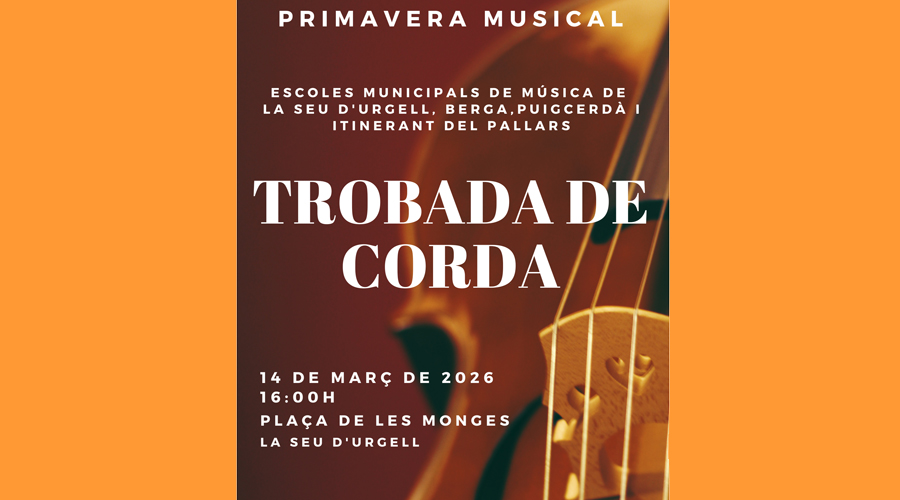 El cartell anunciant la Trobada de Corda a la Seu