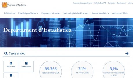 Web del Departament d'Estadística