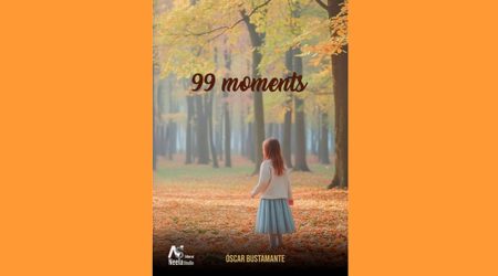 Coberta del llibre "99 moments", d'Óscar Bustamante