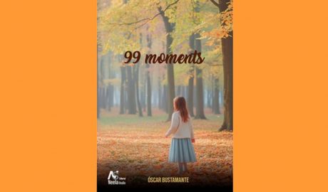 Coberta del llibre "99 moments", d'Óscar Bustamante