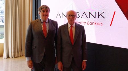 Carlos Aso (CEO d'Andbank) i Manel Cerqueda Donadeu (president d'Andbank)