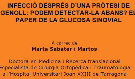 Cartell anunciant la conferència de la Dra. Marta Sabater