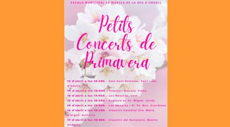 Cartell anunciant els Petits Concerts