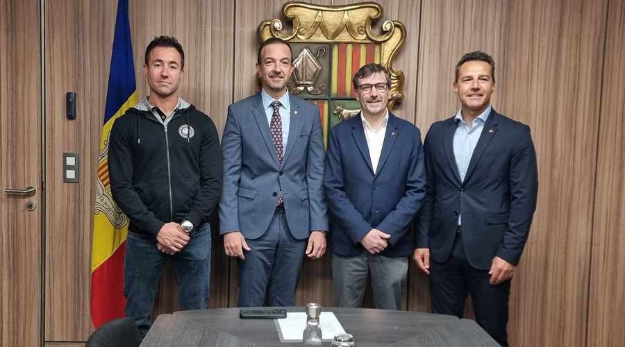 David Santuré, Jordi Torres, Joaquim Barceló i Joaquim Caspe (Skål Club d’Andorra)
