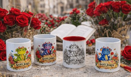 Les tasses amb el drac Grilu