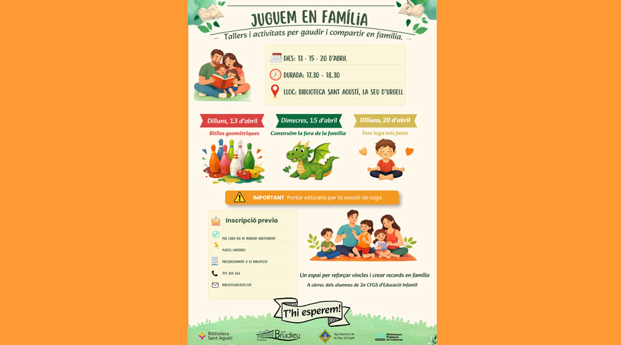 Cartell anunciant el cicle de tallers