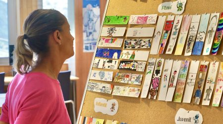 Exposició de punts de llibre al Pas de la Casa