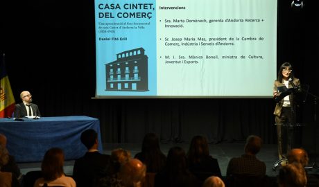Una imatge de la presentació del llibre, aquest dimecres