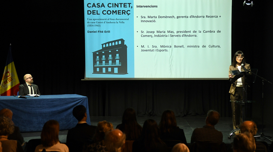Una imatge de la presentació del llibre, aquest dimecres (SFGA)