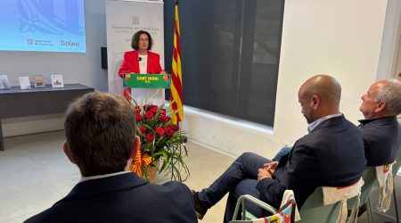 Sílvia Romero durant la seva intervenció